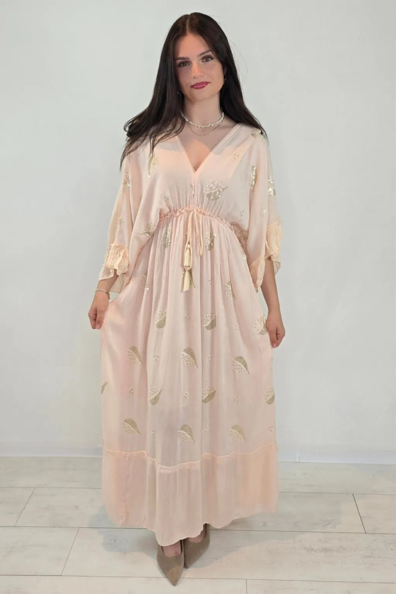 BOHO šaty Jenna marhuľové BOHO šaty Jenna marhuľové
