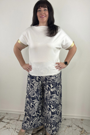 Široké letné nohavice pre moletky, PLUS SIZE.