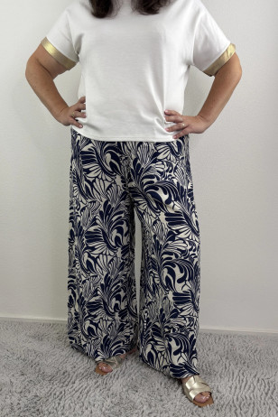Široké letné nohavice pre moletky, PLUS SIZE.
