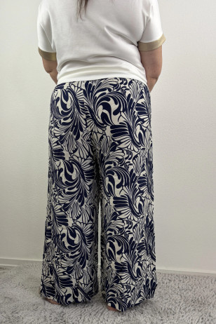Široké letné nohavice pre moletky, PLUS SIZE.